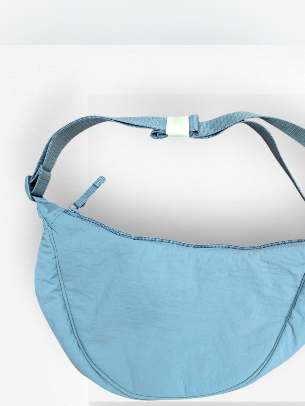 Uniqlo Round Mini Crescent Bag NWT Light Blue Crossbody